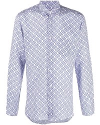 PENINSULA SWIMWEA R Geometric Print Button Up Shirt