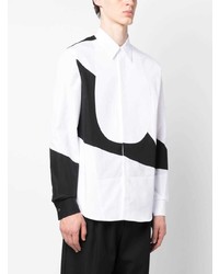 Alexander McQueen Geometric Pattern Cotton Shirt
