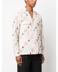 Baziszt Geometric Pattern Cotton Shirt