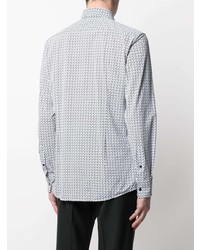 BOSS HUGO BOSS Geometric Pattern Long Sleeve Shirt