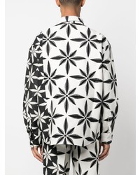Kusikohc Geometric Print Long Sleeve Shirt