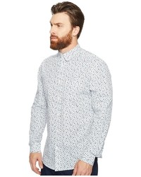 Ben Sherman Long Sleeve Mod Print Geo Shirt Clothing