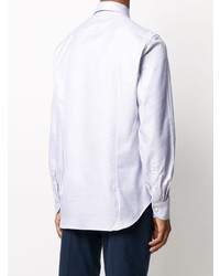 Canali Micro Print French Collar Shirt