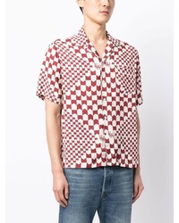 Rhude Pattern Print Cotton Shirt