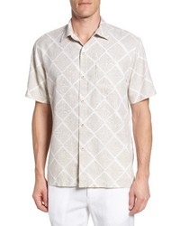 Tommy Bahama Doric Diamond Original Fit Silk Camp Shirt
