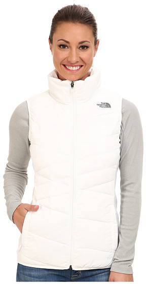 north face gilet white