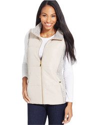 Style&co. Style Co Petite Marled Trim Sporty Vest Only At Macys