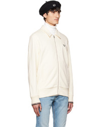 Fred Perry Beige Embroidered Sweatshirt