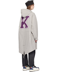 Kenzo Gray Paris Mid Length Jacket