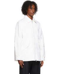 Valentino White Nylon Blouson Jacket