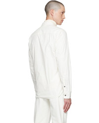 C.P. Company White Zipped Shirt