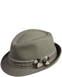 Scala Fedora Hat Cotton Linen