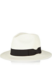 Sensi Studio Classic Toquilla Straw Panama Hat White