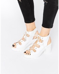 Asos Collection Tempt Lace Up Heeled Sandals