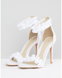 Missguided Ruffle Barely There Heeled Sandal