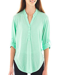 jcpenney Almost Famous 34 Sleeve Henley Top