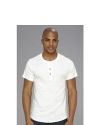 Alternative Apparel Wagner Henley T Shirt White