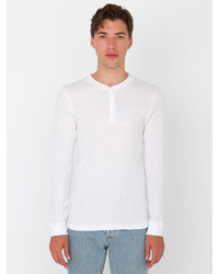 American Apparel Classic Thermal Long Sleeve Henley