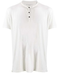 John Varvatos Star USA Buttoned Crew Neck T Shirt