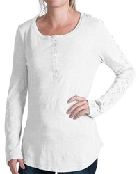 Dylan Lace Detail Henley Shirt