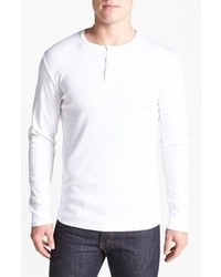 French Connection Basic Henley T Shirt White X Large