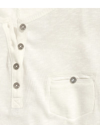 H&M Henley Shirt White