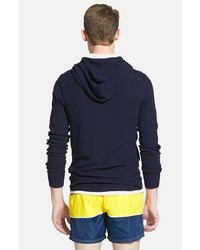Vince Hooded Henley Thermal T Shirt