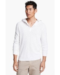 Vince Hooded Henley Thermal T Shirt
