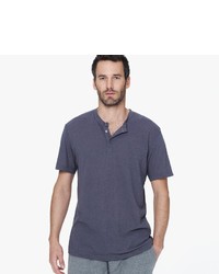 James Perse Cationic Dyed Melange Henley