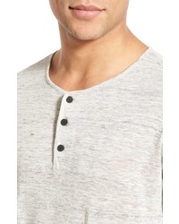 Vince Linen Jersey Henley T Shirt