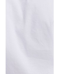 Eleventy Long Sleeve Stretch Poplin Henley Shirt