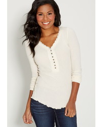 Maurices Thermal Henley Top