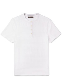 Michael Kors Michl Kors Striped Slub Cotton Henley T Shirt