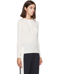 ATEA OCEANIE Off White Ribbed Henley