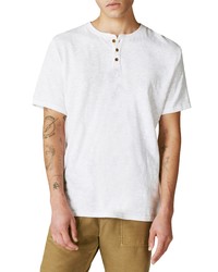 Lucky Brand Short Sleeve Henley T Shirt In Bright White At Nordstrom