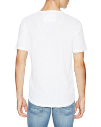 7 For All Mankind Short Sleeve Thermal Henley T Shirt