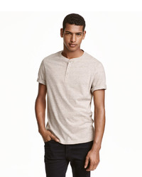 H&M Short Sleeved Henley Shirt