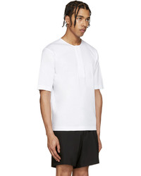 Lemaire White Henley T Shirt