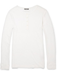 Balmain Linen Henley T Shirt
