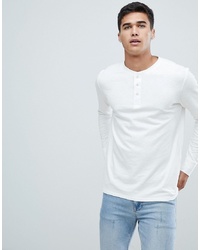 Selected Homme Long Sleeve T Shirt With Henley Neck
