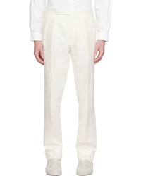 Ralph Lauren Purple Label Off White Gregory Suit Trousers