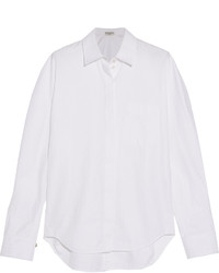 White Herringbone Shirt