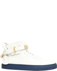 Buscemi 100mm Padlock Leather High Top Trainers
