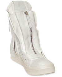 Cinzia Araia Canvas Leather High Top Sneakers