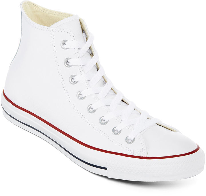 Converse Chuck Taylor All Star Leather High Top Sneakers Unisex Sizing ...