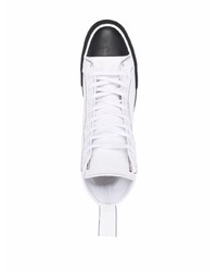Marcelo Burlon County of Milan Cross High Vulcanized Sneaker White Blac