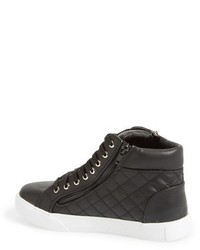 quilted high top sneakers