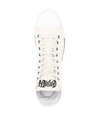 Roberto Cavalli Embroidered Motif High Top Sneakers
