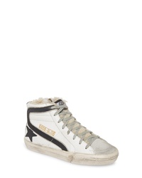 Golden Goose Genuine Shearling Lined High Top Sneaker