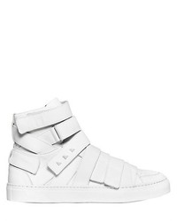 Giacomorelli Matte Leather High Top Sneakers